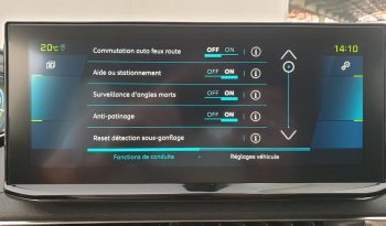PEUGEOT 3008 NOUVEAU – 1.6 HYBRID 225CV EAT8 ALLURE PACK + HAYON MAINS LIBRES + PACK DRIVE ASSIST PLUS complet