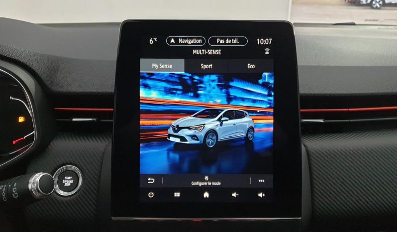 RENAULT CLIO V – 1.0 TCE 90CV BVM6 RS LINE + PACK CITY 360° + SELLERIE CUIR RS LINE + ECRAN 9.3 complet